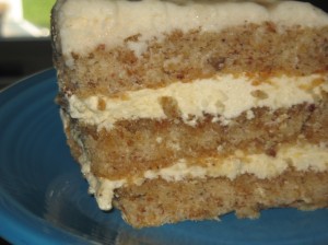 Caramel Vanilla Hazelnut Opera Cake