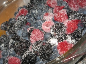 sugared berries