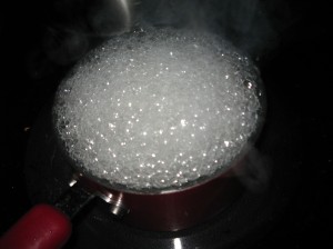 bubbling sugar